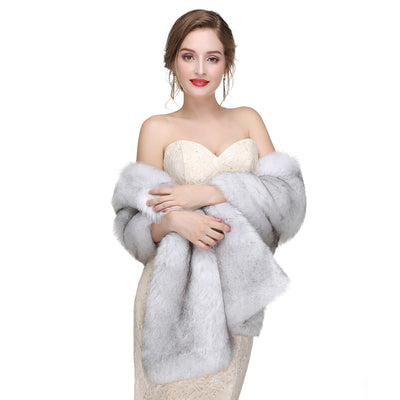 Estola de Piel de Zorro para Novia - Chal Elegante Invierno - Image 85