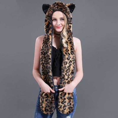 Conjunto Infantil 3 en 1: Gorro, Bufanda y Guantes con Diseño Animal de Peluche - Image 10