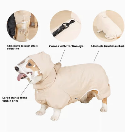 Impermeable para Perros de Cuatro Patas Resistente al Agua - Image 5