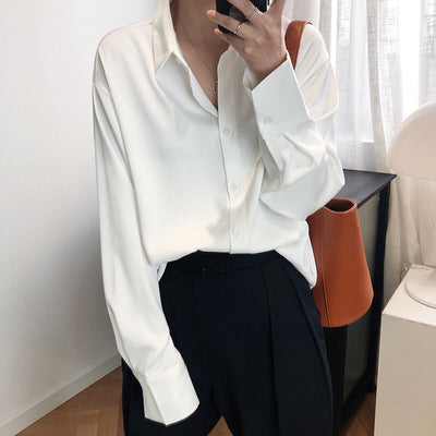 Blusa Blanca Retro para Primavera y Otoño - Image 14