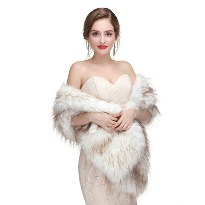 Estola de Piel de Zorro para Novia - Chal Elegante Invierno - Image 83