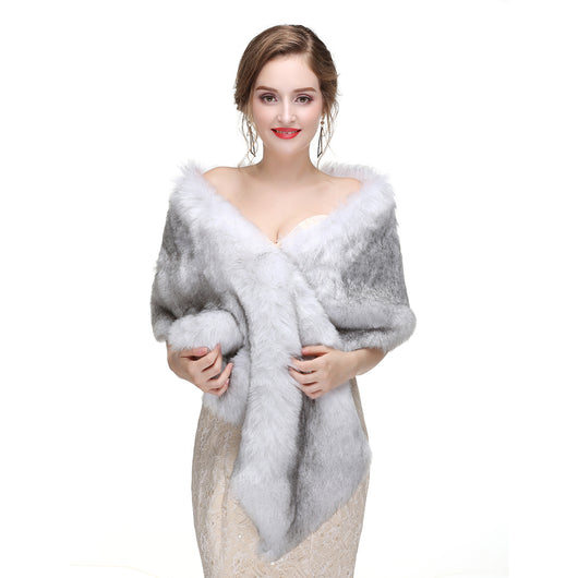 Estola de Piel de Zorro para Novia - Chal Elegante Invierno - Image 75