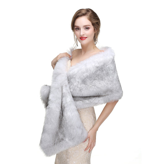 Estola de Piel de Zorro para Novia - Chal Elegante Invierno - Image 73