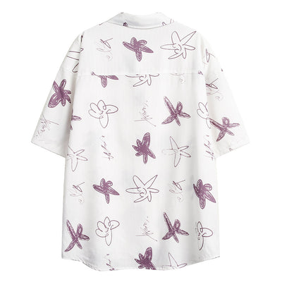 Camisa Estampada con Estrella de Cinco Puntas para Hombre - Image 12