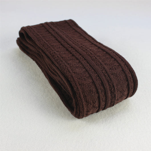 Calcetines de Algodón para Mujer con Tejido Grueso y Trenzado - Image 4