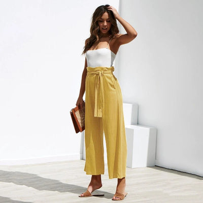 Pantalón Ancho Cropped de Pierna Recta - Image 17