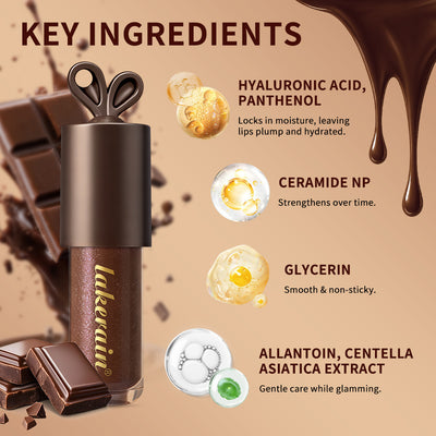 Brillo Labial Brasileño Color Chocolate - Hidratación Duradera y Brillo Intenso - Image 4