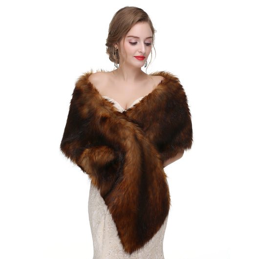 Estola de Piel de Zorro para Novia - Chal Elegante Invierno - Image 21