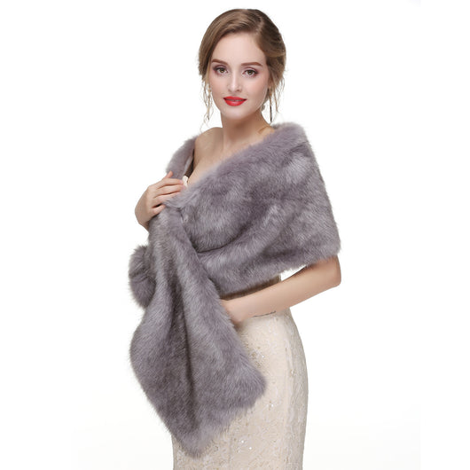 Estola de Piel de Zorro para Novia - Chal Elegante Invierno - Image 41