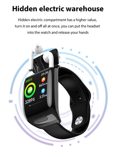 Pulsera Inteligente M8 con Auriculares Bluetooth 2 en 1 - Image 20