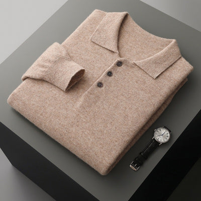 Suéter Polo de Lana para Hombre - Comodidad Casual Premium - Image 13
