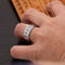 Anillo Vintage de Plata Tailandesa con Escritura Sagrada - Diseño Masculino