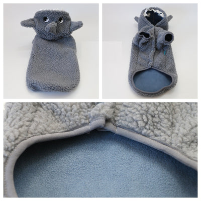 Abrigo Térmico para Mascotas con Forro de Polar - Diseño Tiburón - Image 8