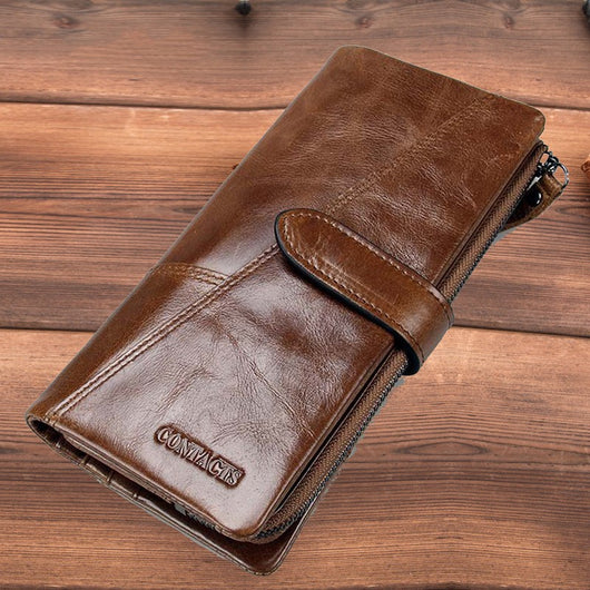 Billetera de Cuero Vacuno para Hombre con Costura de Moda - Image 14