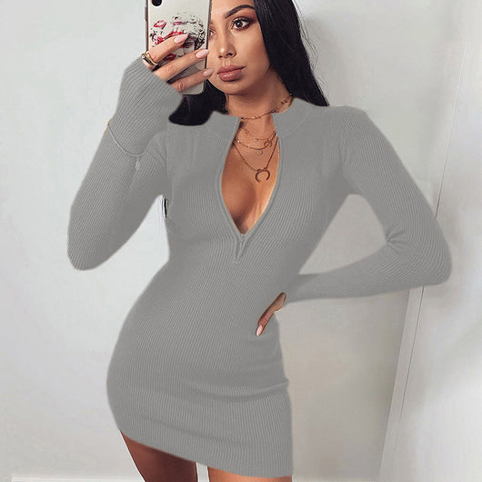Vestido Urbano para Mujer con Detalles de Cierre y Bolsillos - Image 6