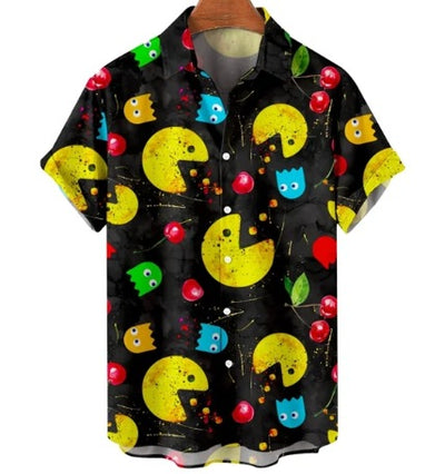 Camisa Estampada Elástica de Fibra de Acetato para Hombre - Image 15