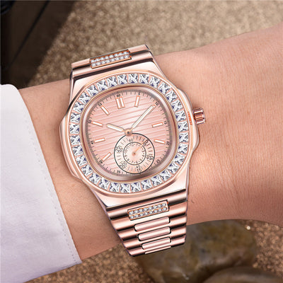Reloj de Hombre con Banda Aleación y Diamantes - Regalo Elegante - Image 11