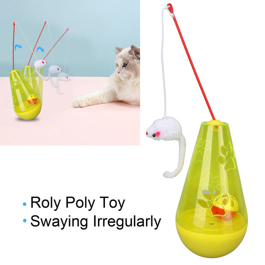 Juguete Interactivo para Gatos con Campana, Pelota y Ratón de Peluche - Image 16