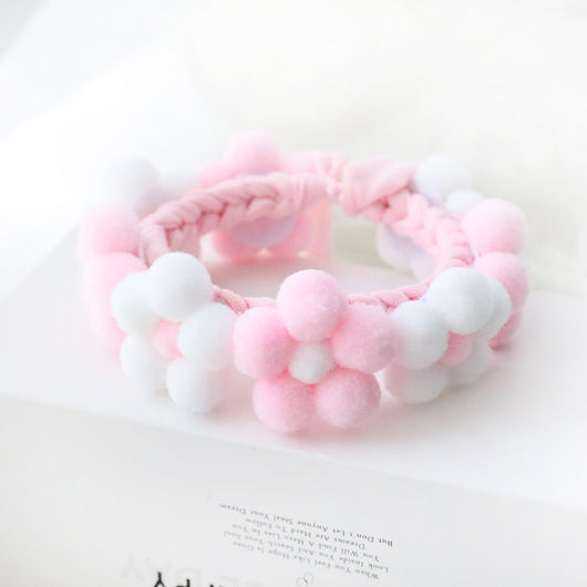 Collar Ajustable Tejido con Flores para Mascotas
