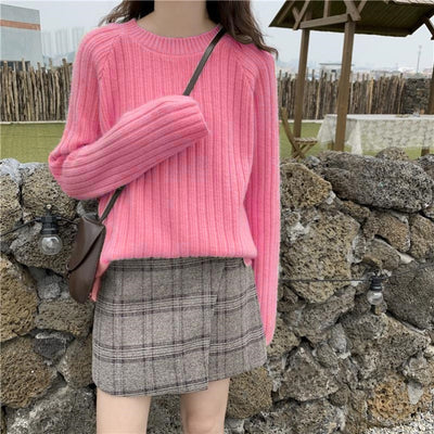 Suéter Suelto de Punto Liso para Mujer - Manga Larga Cómoda - Image 16