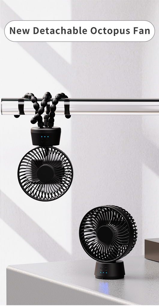 Ventilador Portátil Automático para Cochecito de Bebé con Luz LED - Image 11
