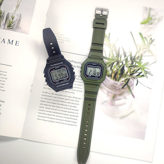 Reloj Deportivo Multifuncional Resistente al Agua - Pantalla Cuadrada Digital
