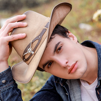 Sombrero Vaquero Western de Primavera Verano Verde con Ala Grande - Image 11