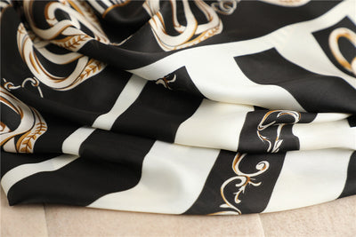 Foulard Cadena con Rayas a Juego - Chal Ligero Protector Solar - Image 4