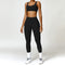 Conjunto Deportivo Yoga Cintura Alta Ajustado Secado Rápido para Mujer