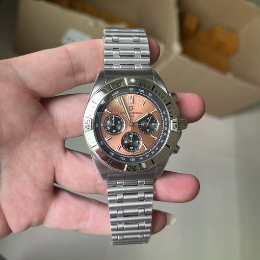 Reloj Cronógrafo de Cuarzo para Hombre en Acero Inoxidable