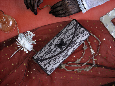 Bolso Clutch Elegante con Diseño de Encaje Versátil - Image 13