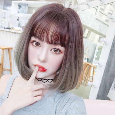 Peluca Coreana Air Bangs con Flequillo Aireado - Set Completo
