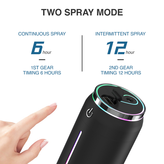 Difusor de Aroma USB 220ML para Auto - Humidificador Portátil Mini - Image 2