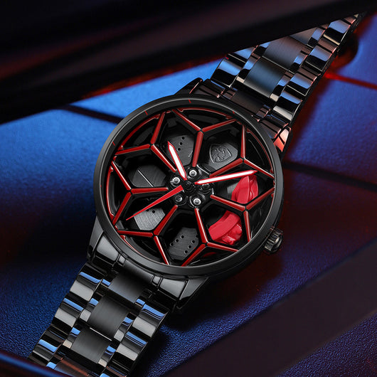 Reloj de Cuarzo Luminoso con Esfera Giratoria para Hombre - Image 3