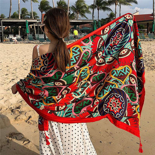 Bufanda Étnica Larga Estilo Coreano para Verano y Otoño - Image 37