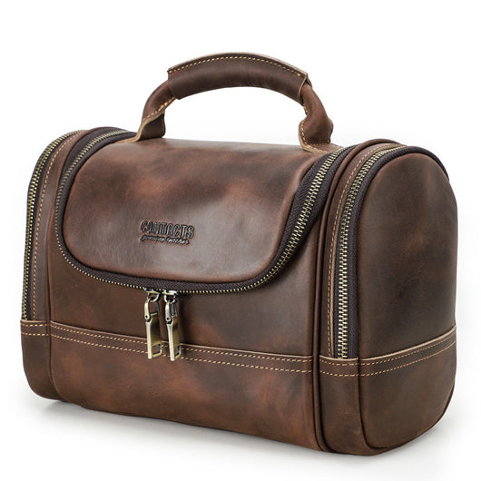 Bolsa Multiusos de Cuero Genuino Vintage - Portátil y Resistente - Image 5