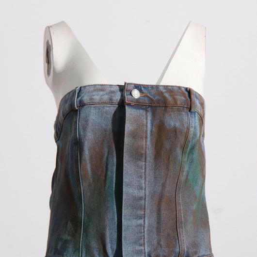 Mono Jumpsuit Camufflaje Spray Color - Enterizo Tubo para Chicas Modernas - Image 3