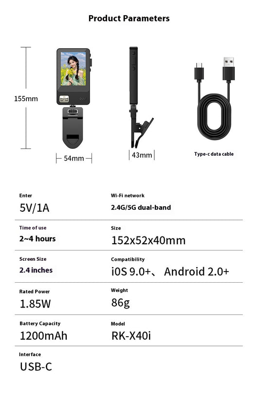 Dispositivo Inalámbrico de Pantalla Compartida para Selfies Móviles - Image 6