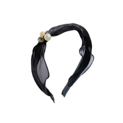Diadema de Organza Mori con Perlas