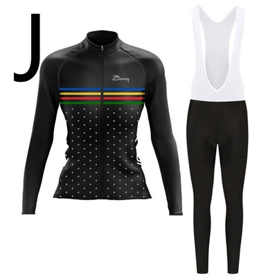 Conjunto Ciclista de Manga Larga con Culotte: Jersey y Pantalón Acolchado para Ciclismo y Trail - Image 10