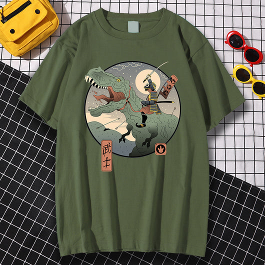 Camiseta Suelta de Cuello Redondo y Manga Corta - Image 11