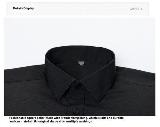 Camisa Slim Fit Coreana de Color Sólido para Hombre - Image 16