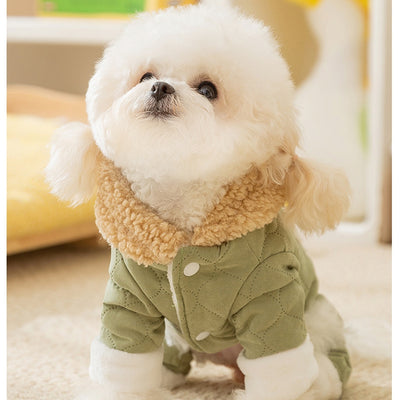Abrigo Cálido para Perros y Gatos con Bolsillos - Ropa de Algodón para Mascotas en Otoño e Invierno - Image 32