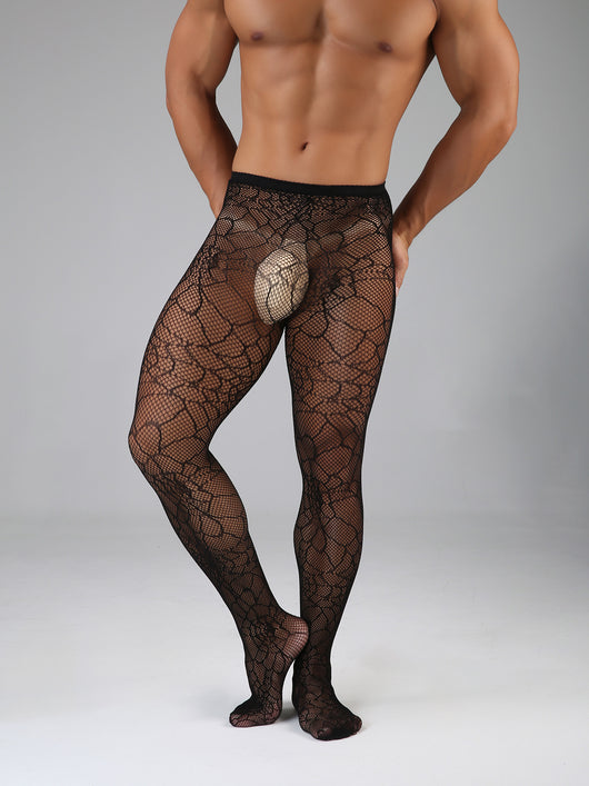 Pantimedias de Encaje Mesh Sexy para Hombre - Tejido Elástico Premium - Image 26