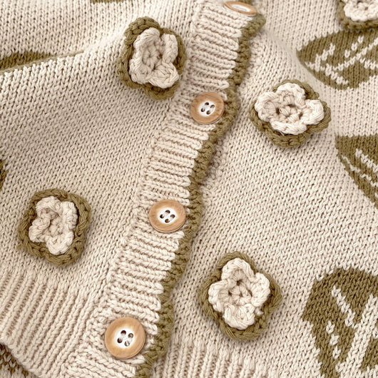 Conjunto de Dos Piezas Infantil con Diseño Hojas Jacquard - Image 12