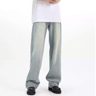 Pantalón Retro Holgado Casual Azul - Image 6