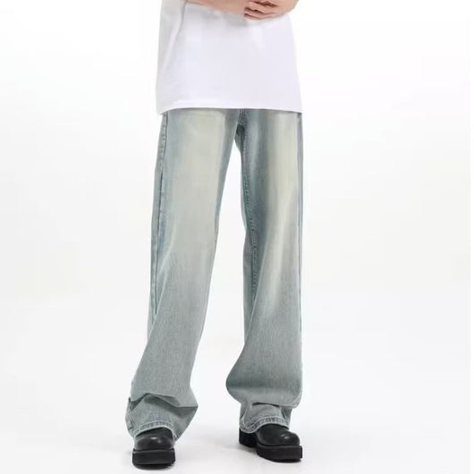 Pantalón Retro Holgado Casual Azul - Image 6