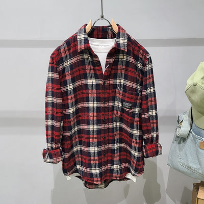 Camisa de Cuadros Verde en Algodón con Manga Larga - Image 6