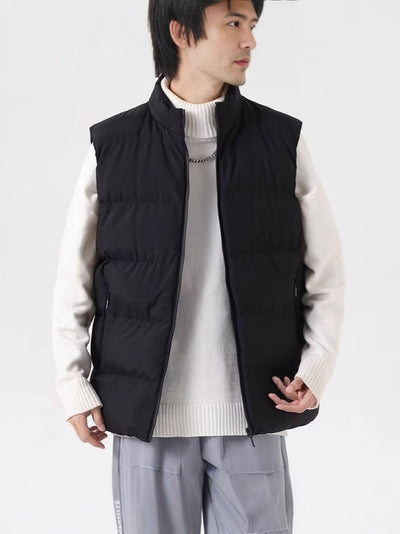 Chaleco Cardigan Slim Fit con Cuello Alto y Cierre - Abrigo Térmico Casual - Image 2