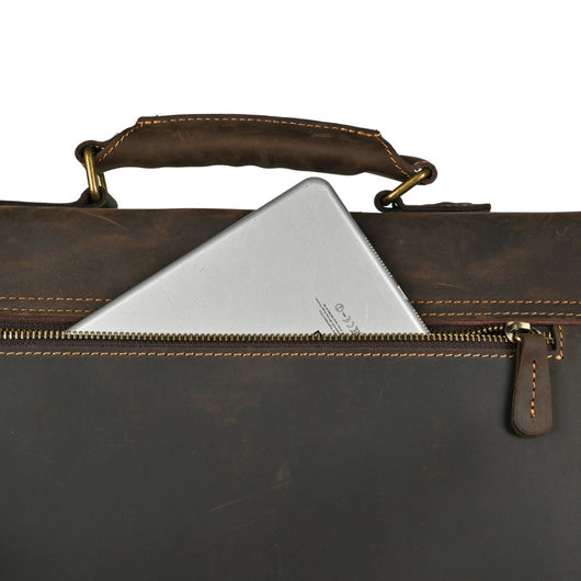 Bolso Crossbody para Laptop de Cuero Premium con Asa Simple - Image 23